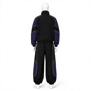 Prix d'usine, haute qualité, logo personnalisé, veste coupe-vent en nylon, ensemble de survêtement 100% imperméable et respirant, imprimé, deux pièces pour hommes - Product Image 2