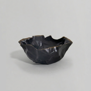 Bol en métal élégant fait main, écologique et durable, finition dorée polie, style glamour, vaisselle décorative, centre de table - Product Image 1