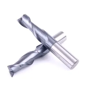 Bán buôn CNC máy công cụ Multilayer nanocomposite tráng Carbide rãnh then thẳng Shank phay Cutter