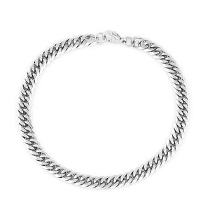 Floreo semi-solid 6 sisi potongan Miami Hip Hop perhiasan 18K berlapis emas pria gelang kalung rantai Kuba - Product Image 4