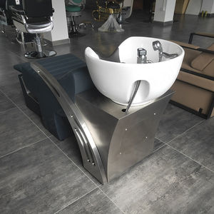 เก้าอี้แชมพูสำหรับร้านตัดผมทันสมัยเตียงซักผ้าทำจากสเตนเลสอุปกรณ์ร้านเสริมสวยสินค้าใหม่ - Product Image 5