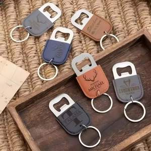 Llavero Abridor de Botellas de Acero Inoxidable con Logotipo Personalizado Grabado, Regalo Vintage Duradero y Portátil para Novio, Papá, Hombres - Product Image 3