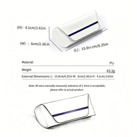 Étui à lunettes en cuir PU tendance en gros, boîte de rangement minimaliste pour lunettes avec fermeture à pression, convient aux hommes et aux femmes