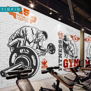 <span class=keywords><strong>Papier</strong></span> <span class=keywords><strong>peint</strong></span> photo personnalisé, revêtement <span class=keywords><strong>de</strong></span> gymnastique, poids-plume, barre <span class=keywords><strong>de</strong></span> Fitness - Product Image 4