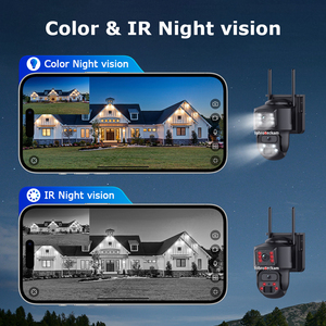 Caméra de sécurité solaire PTZ IP Iobroteckam 4G avec carte SIM WiFi 6MP HD pour la surveillance extérieure de la ferme et la construction - Product Image 2