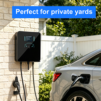 Nuevo Cargador Inteligente para Vehículos Eléctricos con Doble Conector, Montaje en Pared, 11kW 16A, Estación de Carga Tipo 2, Cable de 5m con Pantalla LCD de 4.3'', Wallbox EVSE