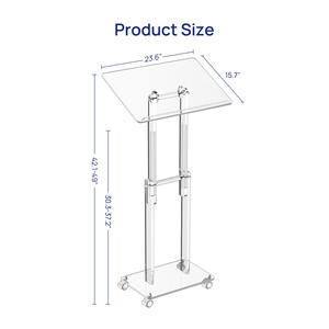 高品质会议亚克力材质讲台透明演讲台主持人台颁奖台酒店接待台 - Product Image 5