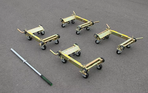 <span class=keywords><strong>Chariot</strong></span> mobile manuel en acier au manganèse galvanisé de 1 tonne, 2 tonnes, 3 tonnes, outils de déplacement pratiques de type levier, <span class=keywords><strong>chariot</strong></span> - Product Image 6