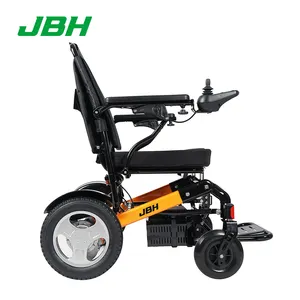 D10 5 segundo dobrar todo o terreno para cadeiras de rodas cadeira de rodas De fibra de Carbono com bateria