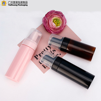 Bouteilles de mousse en stock d'usine 100ml 150ml 200ml 220ml 250ml transparentes avec pompe dorée, flacon en plastique pour mousse 5oz 8oz, contenant cosmétique