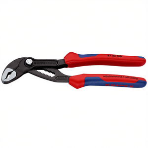 Pince à pompe à eau Knipex Cobra 87 02 180 autobloquante pour tuyaux et écrous - Product Image 1
