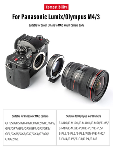 Viltrox-Adaptador de refuerzo de velocidad para lente <span class=keywords><strong>Canon</strong></span> EF a M43 MTF, cámara Pana Sonic Olympus GH6 <span class=keywords><strong>GH5</strong></span> BMCC 4K, enfoque automático 0.71x, 2 unidades - Product Image 2