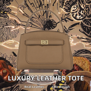 Logo personnalisé en cuir véritable de luxe pour dames Sac à main et sac à main fourre-tout pour les déplacements quotidiens - Product Image 2