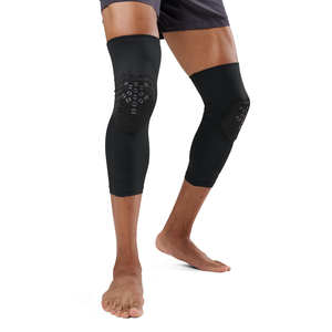 Wabenförmige Nylon-Knieschoner für Basketball, Kompressions-Beinmanschetten mit Aufprallschutz und Beinschützern - Product Image 1