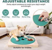 Planche à gratter pour chien 3-en-1 en bois, antidérapante, avec compartiment à friandises
