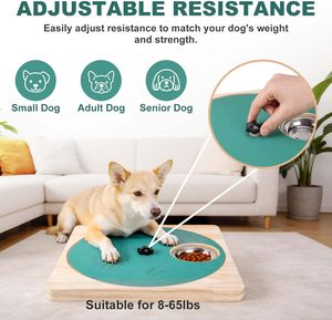 Planche à gratter pour <span class=keywords><strong>chien</strong></span> 3-en-1 en bois, antidérapante, avec compartiment à friandises - Product Image 3