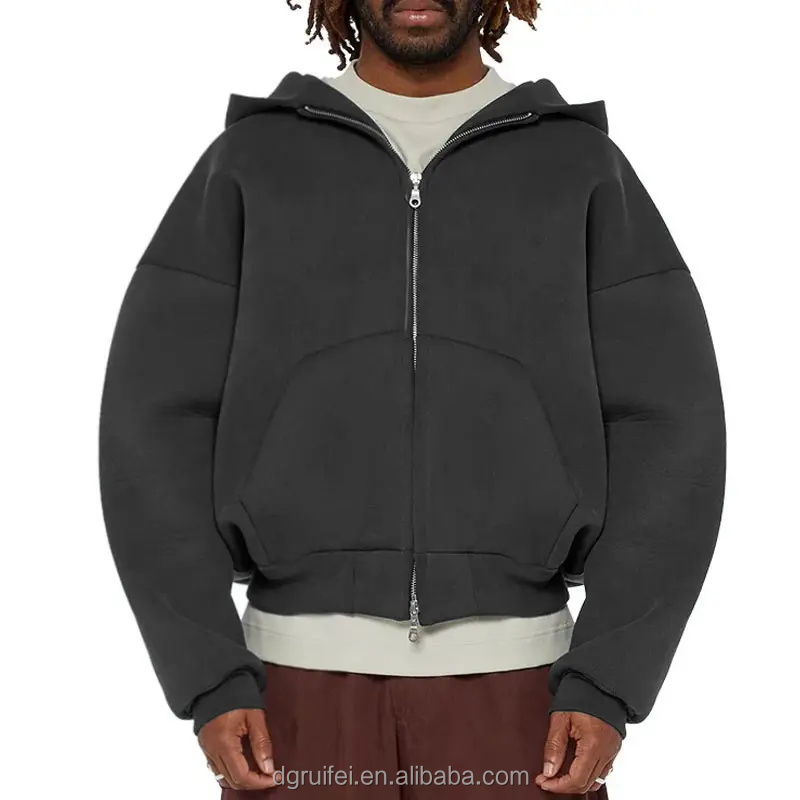 Cotton Heavyweight Oversized Zip-up Zip-up Hoodie