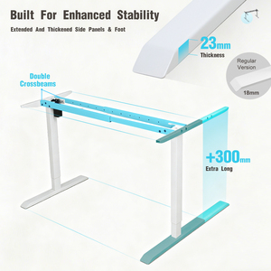 <span class=keywords><strong>Escritorio</strong></span> Eléctrico de 2 Patas para Trabajar Sentado o De Pie, <span class=keywords><strong>Escritorio</strong></span> Ergonómico en Forma de L, Altura Ajustable, <span class=keywords><strong>Escritorio</strong></span> de Esquina para Oficina - Product Image 5