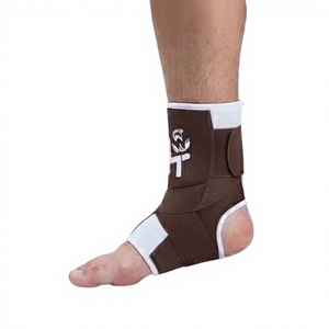 KLTW INT'L Orthèse de cheville en néoprène respirant marron avec fermeture à enfiler pour la stabilisation de la cheville, protection de base unisexe - Product Image 1