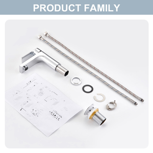 Stable <b>deck</b> mounted base design 304 stainless steel rustproof for long term use stainless steel bathroom faucet - Product Image 5