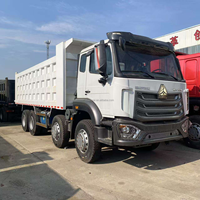 Truk Tipper SINO HOWO NX 8X4 12 Roda Sasis Modular Perawatan Mudah Truk Bongkar Muat Otomatis untuk Tambang