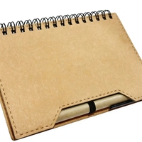 Bloc-notes portable avec logo personnalisé, bloc-notes adhésif avec reliure spirale multifonctionnelle pour publicité, idéal pour un cadeau