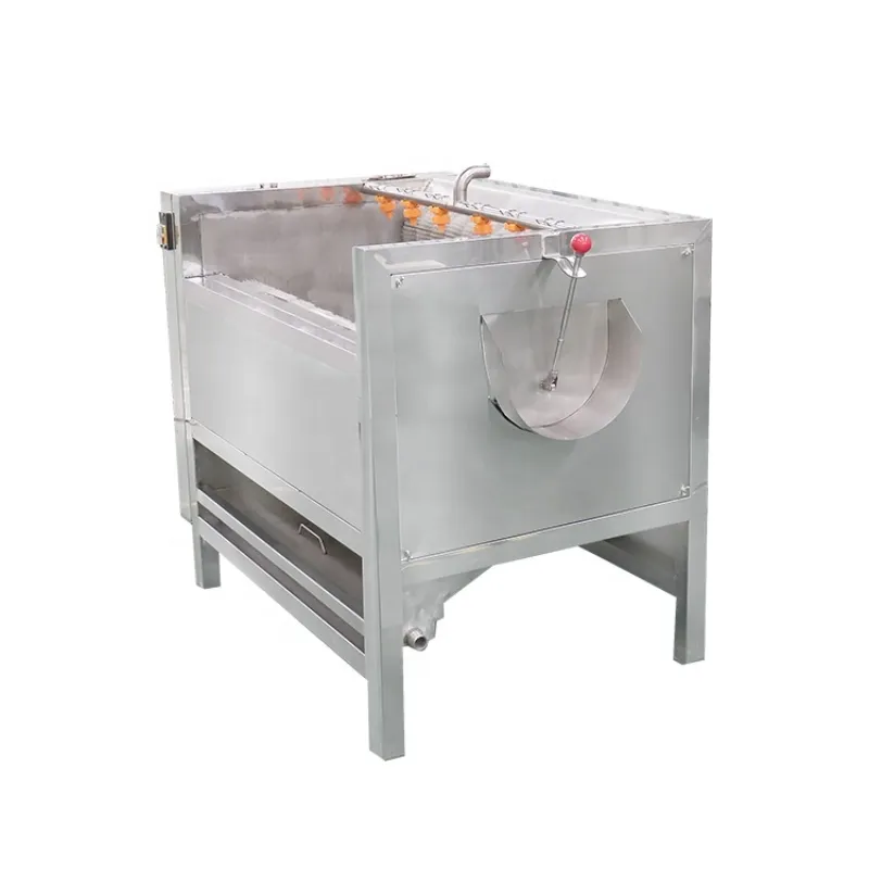 Industry Commercial Brush Roller Washing Machine for Potato Carrot Peeler Cleaner