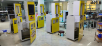 Distributeur de ATM-08 en libre-service à écran tactile pour pièces/billets/jetons, accepteur de billets, construction métallique durable