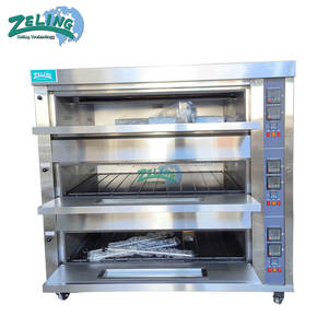 Nuovo Forno Industriale Automatico a Gas a 3 Piani con 9 Teglie per Pizza e Torte, con Funzione Vapore per Panifici e Pasticcerie - Product Image 2