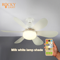 Lampu Kipas bunga/kamar tidur anak-anak, Macaron kreatif lampu Nordik ruang tamu kamar tidur ruang makan tarik frekuensi con