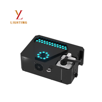 Machine à fumée à double buse haute puissance Langyu 3000W, jet rapide, colonne d'air LED RGB, machine à brouillard DMX 8 canaux, réservoir d'huile 3L, en aluminium pour scène