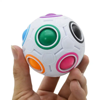 Balle de puzzle arc-en-ciel magique, cube de vitesse, jeu de puzzle, amusant, anti-stress, balle magique, casse-tête, jouets pour enfants