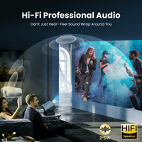 Projecteur HD 1080P à faible latence, best-seller, avec haut-parleurs intégrés pour l'éducation, le bureau et le home cinéma