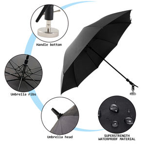 Paraguas a prueba de viento de gran tamaño, totalmente automático, con base magnética y fuerza magnética fuerte, para trabajadores al aire libre. - Product Image 2