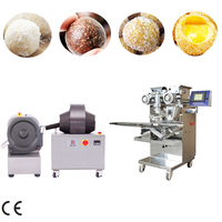 Machine automatique de fabrication de boulettes de fromage, ligne de production de boulettes de fromage à haut rendement, machine d'enrobage industrielle pour boulettes de snacks fourrées