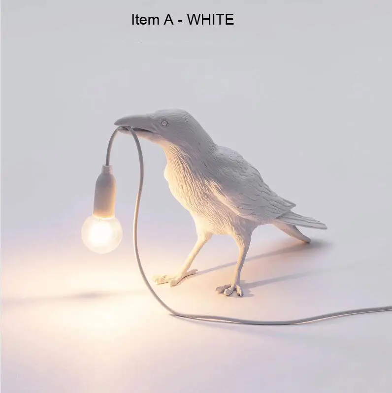 Zhongshan dropshipping yeni tasarım dekoratif lamba çalışma masası lamba başucu gece lambası kuş masa lambası