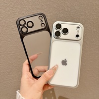 Coque iPhone en TPU mat avec électroplaqué, design transparent, protection de l'objectif, compatible avec les modèles 16/17/18 Pro Max, résistante aux chutes, conforme aux normes européennes