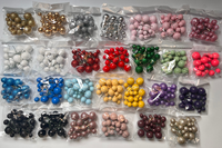 Décorations de décoration de gâteau scintillantes et brillantes, 20 pièces/sac, boules de décoration de gâteau dorées, argentées, bleues et rouges, 21 types d'outils de cuisson