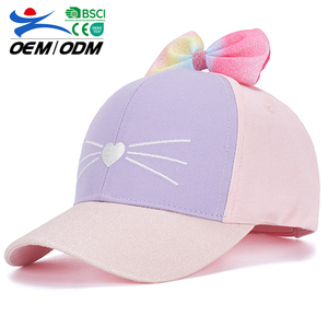 Gorra de Béisbol Infantil con Lazo y Logotipo Bordado, Diseño Personalizado al por Mayor, 100% Algodón, Deportiva, para Viajes y Actividades al Aire Libre - Product Image 1