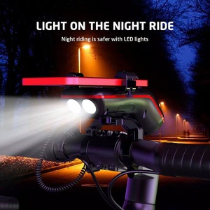 Bicicleta con Energía Solar y Altavoz con <span class=keywords><strong>Luz</strong></span> <span class=keywords><strong>Trasera</strong></span> para Ciclismo de Montaña y Carretera - Product Image 3