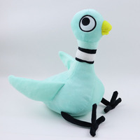 Peluche Canard Jaune à Grands Yeux Bleus, Broderie Dorée, Super Douce, Coussin Anti-Stress en Forme de Canard