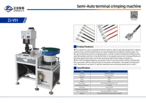 ZJ-V01 Zhengjia New Automatic Wire Crimping Machine Crimp Electric Cable Wire Terminal Crimping Machine