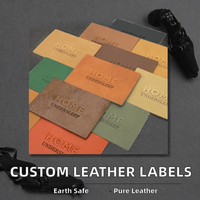 Étiquettes en cuir véritable personnalisées de haute qualité avec logo en relief, patchs en denim, étiquettes en PU écologiques pour vêtements, chapeaux, jeans