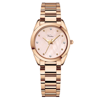 2025 Virtue Classic Edelstahl band Damen uhr Elegantes Perlen zifferblatt Wasserdichtes Relojes Para Mujeres