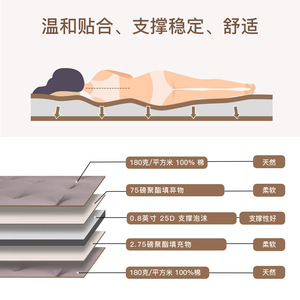 Tatami <b>Mattress</b> 1.2m Cotton <b>Foldable</b> Floor Cushion Soft Sleeping Mat For Living Room - Product Image 4