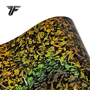 قوس قزح زهرة ألياف الكربون فيلم تغيير الحيوانات الأليفة مزورة حماية السيارة الفينيل يلف ملصقات - Product Image 3