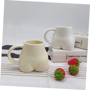Nordique créatif bout à bout tasse en céramique décor à la maison mode conception de Base plate pour café et lait drôle <span class=keywords><strong>bureau</strong></span> et Couples tasse pour cadeaux - Product Image 2