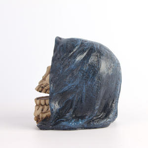 Crâne d'Halloween en résine avec motif <span class=keywords><strong>de</strong></span> fantôme démon, modèle <span class=keywords><strong>de</strong></span> squelette d'<span class=keywords><strong>anatomie</strong></span>, accessoire <span class=keywords><strong>de</strong></span> décoration <span class=keywords><strong>de</strong></span> farce médicale d'<span class=keywords><strong>horreur</strong></span> - Product Image 5