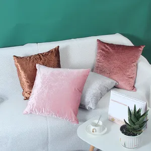 Throw Pillow Covers Velvet Solid Color European Square Velvet Cushion Covers Outdoor Knitted Cotton Home Decorative Throw Pillow Velvet Throw Covers