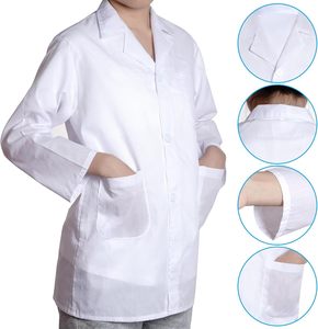 Camice da Laboratorio Bianco per Bambini, Costume da Chirurgo, Dottore, Scienziato, <span class=keywords><strong>Logo</strong></span> Personalizzabile, Traspirante - Product Image 4